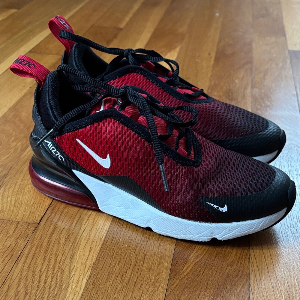 Nike Air Max 270 Red and Black Sneakers